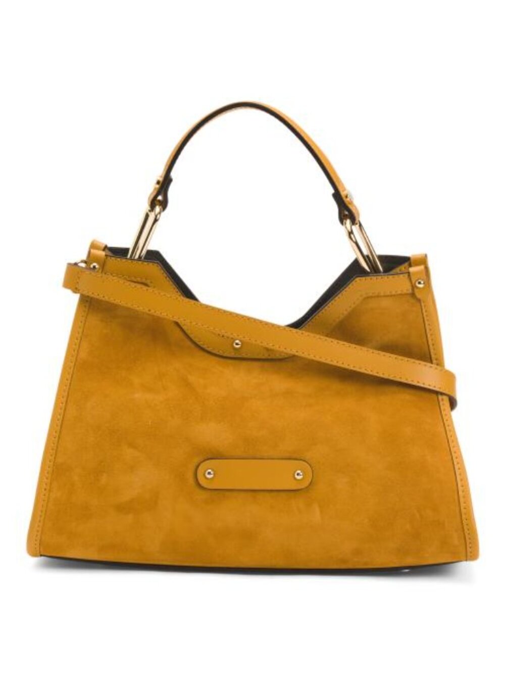 CHEVAL Made In Italy Suede Geo Satchel